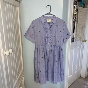 NWOT Kate spade button up bee dress